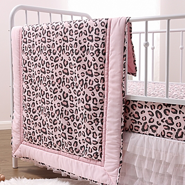 The Peanutshell&trade; Leopard Blush 3-Piece Crib Bedding Set. View a larger version of this product image.