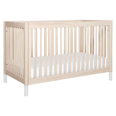 Babyletto Gelato 4-in-1 Convertible Crib with Toddler Bed Conversion Kit in Washed Natural/White