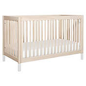 Babyletto Gelato 4-in-1 Convertible Crib with Toddler Bed Conversion Kit in Washed Natural/White