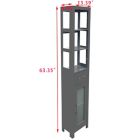 Alternate image 5 for Studio 3B&trade; Hudson Bathroom Tower Cabinet in Grey