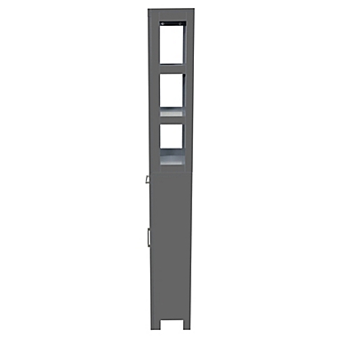 Studio 3B&trade; Hudson Bathroom Tower Cabinet in Grey. View a larger version of this product image.