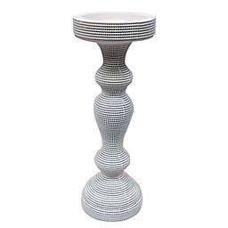 Everhome™ 12-Inch Beaded Candle Holder in White