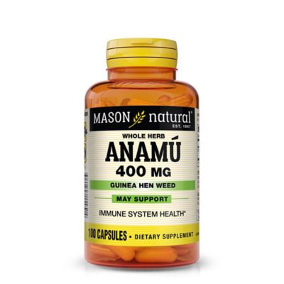 Mason Natural&reg; 100-Count Whole Herb Anul&uacute; 400 MG Guinea Hen Weed Capsules