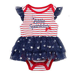 Baby Starters® Little Sparkler Skirted Bodysuit in Navy