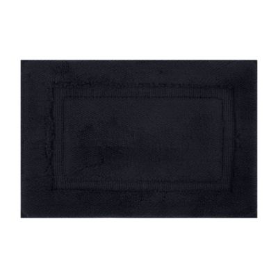 Everhome&trade; Cotton 17&quot; x 24&quot; Bath Rug in Black