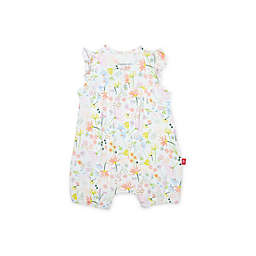 Magnetic Me™ Size 3M Poet's Meadow Sleeveless Romper in White