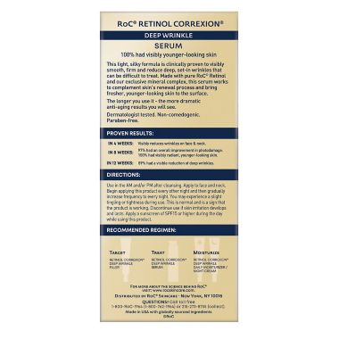 RoC&reg; 1 oz. Retinol Correxion Deep Wrinkle Serum. View a larger version of this product image.