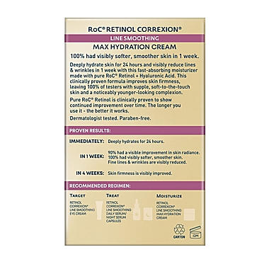 RoC&reg; Retinol Correxion&reg; 1.7 oz. Max Daily Hydration Creme. View a larger version of this product image.