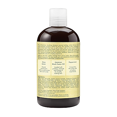 SheaMoisture&reg; 13 fl. oz. Jamaican Black Castor Oil Strengthen &amp; Restore Shampoo. View a larger version of this product image.
