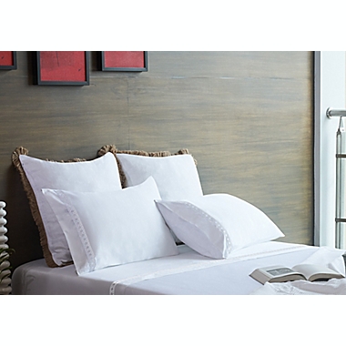Everhome&trade; Egyptian Cotton Cane Embroidered 700-Thread-Count Standard Pillowcases (Set of 2). View a larger version of this product image.