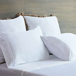 Everhome™ Egyptian Cotton Cane Embroidered 700-Thread-Count Pillowcases in White (Set of 2)