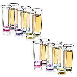 JoyJolt Hue-Colored Shot Glasses (Set of 12)
