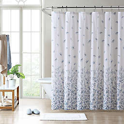 Laura Ashley® Flora 72-Inch x 72-Inch Cotton Twill Shower Curtain