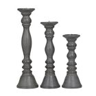 Alternate image 3 for Ridge Road Decor 3-Piece Traditional Wood Candle Holder Set