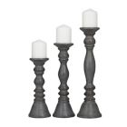 Alternate image 0 for Ridge Road Decor 3-Piece Traditional Wood Candle Holder Set
