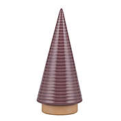 Bee &amp; Willow&trade; 6-Inch Small Ceramic Cone Tree Christmas Decoration in Rosewood