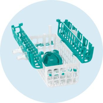 dishwasher basket to  wrangle the parts