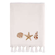 Avanti Macrame Shells Bath Towel in White