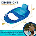 Alternate image 2 for SwimWays&reg; Spring Float Sit-Up Pool Recliner in Blue