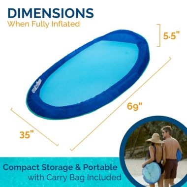 SwimWays Fold Up Spring Pool Float in Blue. View a larger version of this product image.