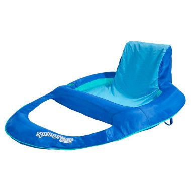 Swim Ways&reg; XL Spring Float Pool Recliner in Blue. View a larger version of this product image.