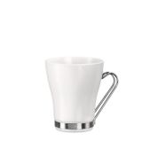 Bormioli Rocco 8 oz. Opal Cappaccino Mugs in White (Set of 4)