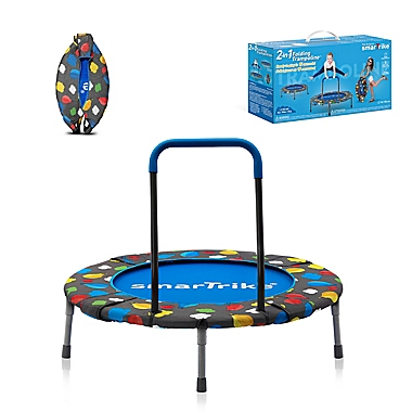 smarTrike&reg; 2-in-1 Indoor Trampoline in Blue. View a larger version of this product image.