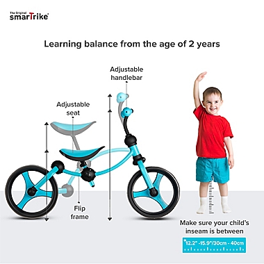 smarTrike&reg; Balance Bike in Turquoise. View a larger version of this product image.