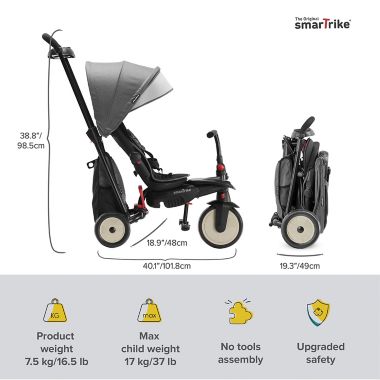 smarTrike&trade; STR5 Folding Stroller Trike. View a larger version of this product image.