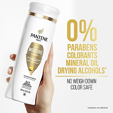 Pantene Pro-V 12 oz. 2-in-1 Daily Moisture Renewal Shampoo and Conditioner. View a larger version of this product image.