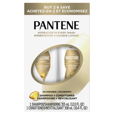 Pantene Pro-V Daily Moisture Renewal 12 oz. Shampoo + 10.4 oz. Conditioner Dual Pack