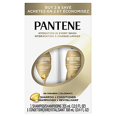 Pantene Pro-V Daily Moisture Renewal 12 oz. Shampoo + 10.4 oz. Conditioner Dual Pack. View a larger version of this product image.
