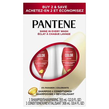 Pantene Pro-V 22.4 oz. 2-Pack Radiant Color Shine Shampoo & Conditioner. View a larger version of this product image.