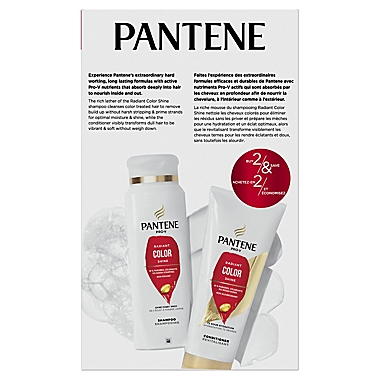 Pantene Pro-V 22.4 oz. 2-Pack Radiant Color Shine Shampoo & Conditioner. View a larger version of this product image.