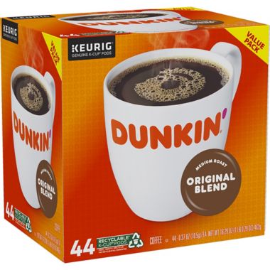 Dunkin' Donuts&reg; Original Blend Coffee Keurig&reg; K-Cup&reg; Pods 44-Count. View a larger version of this product image.