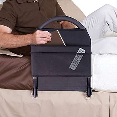 Advantage Traveler Folding Bed Rail in Black. View a larger version of this product image.