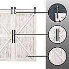 Alternate image 7 for FirsTime &amp; Co.&reg; Carriage Barn Door Wall Plaques in White Washed (Set of 2)