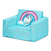 Delta Children&reg; Cozee Unicorn Flip-Out Convertible Sofa in Blue/Multi