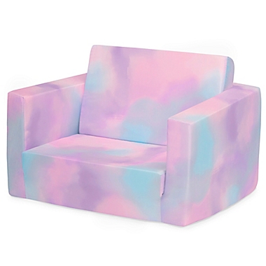 Delta Children&reg; Cozee Flip-Out Convertible Chair in Pink Tie Dye. View a larger version of this product image.