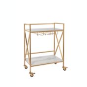 Everhome&trade; Marble Bar Cart