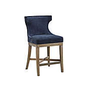 Madison Park&reg; Carson Counter Stool with Swivel Seat in Navy