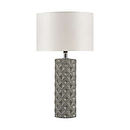 510 Design Macey Ceramic Table Lamp in Grey with Shade