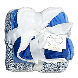 Mommy and Me 2-Piece Blanket Set in Navy