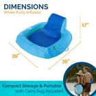 Alternate image 4 for Swim Ways&reg; Spring Float Sunseat in Blue