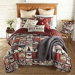 Your Lifestyle by Donna Sharp The Great Outdoors 3-Piece Reversible King Quilt Set in Red/Ivory