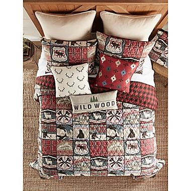 Your Lifestyle by Donna Sharp The Great Outdoors 2-Piece Reversible Twin Quilt Set in Red/Ivory. View a larger version of this product image.