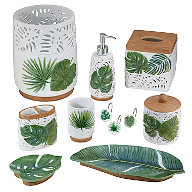 Avanti Viva Palm Bath Accessory Collection. View a larger version of this product image.