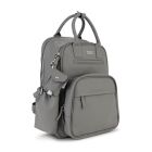 Alternate image 1 for JuJuBe&reg; Million Pockets Faux Leather Deluxe Diaper Backpack in Earth Leather