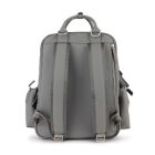 Alternate image 2 for JuJuBe&reg; Million Pockets Faux Leather Deluxe Diaper Backpack in Earth Leather