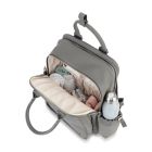 Alternate image 4 for JuJuBe&reg; Million Pockets Faux Leather Deluxe Diaper Backpack in Earth Leather